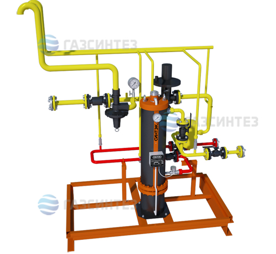 Электрическая испарительная установка СИНТЭК производительностью 65 кг/ч: исполнение на раме