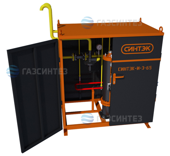 Электрическая испарительная установка СИНТЭК производительностью 65 кг/ч: исполнение в металлическом шкафу